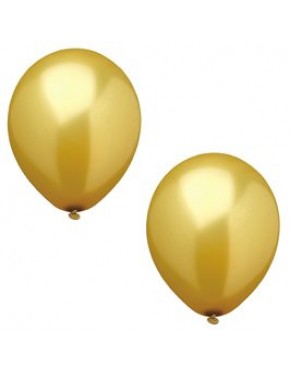 GLOBOS COLOR ORO 10 Ud/Paq 